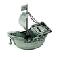 Engraved Pirate Ship Bank | Coin Bank