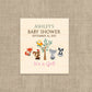 Woodlands Theme Baby Shower | Glossy Lip Balm Labels