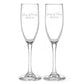 I Do | Infinity Ring | Champagne Toasting Flute Set