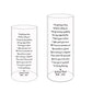 I Thought of You | In Loving Memory Floating Candle Memorial Vase