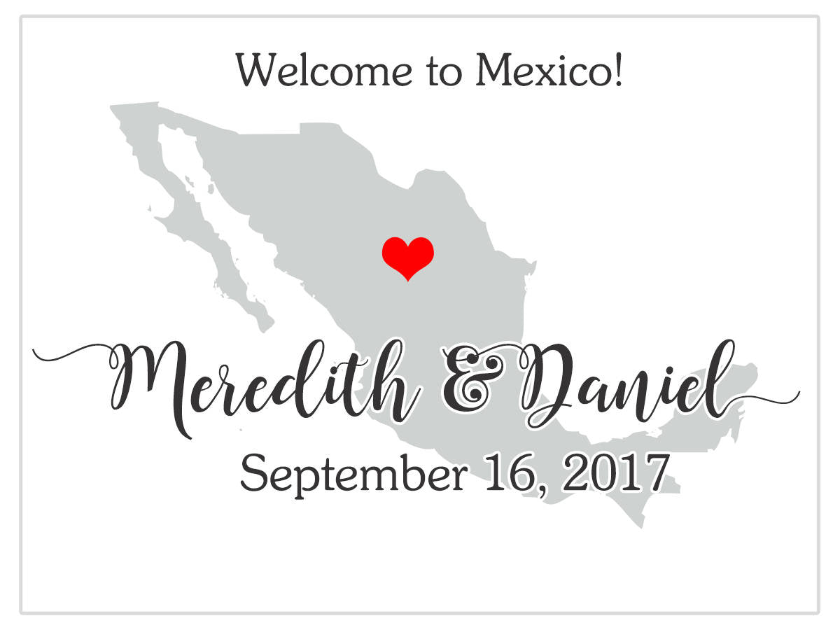 State  | Country | Destination Wedding Welcome Box Labels