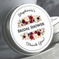 Burgundy and Pink Blush Floral Wedding Favor Mint Tins