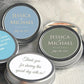 Formal Names, Location, and Date Wedding Favor Mint Tins