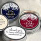 With Love and Thanks White Poinsettia Wedding Favor Mint Tins