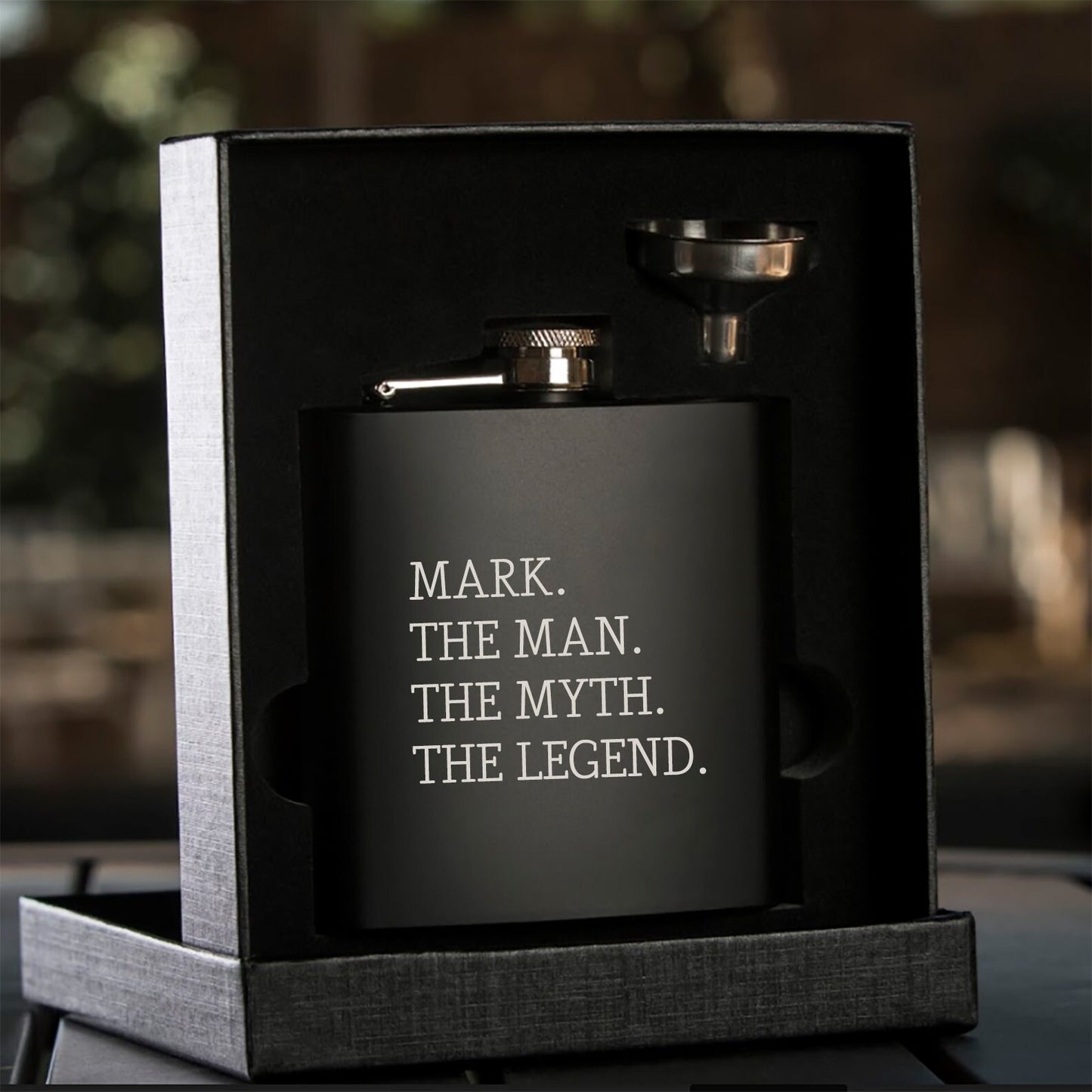 The Man, The Myth, The Legend Flask | Personalized Gifts for Him