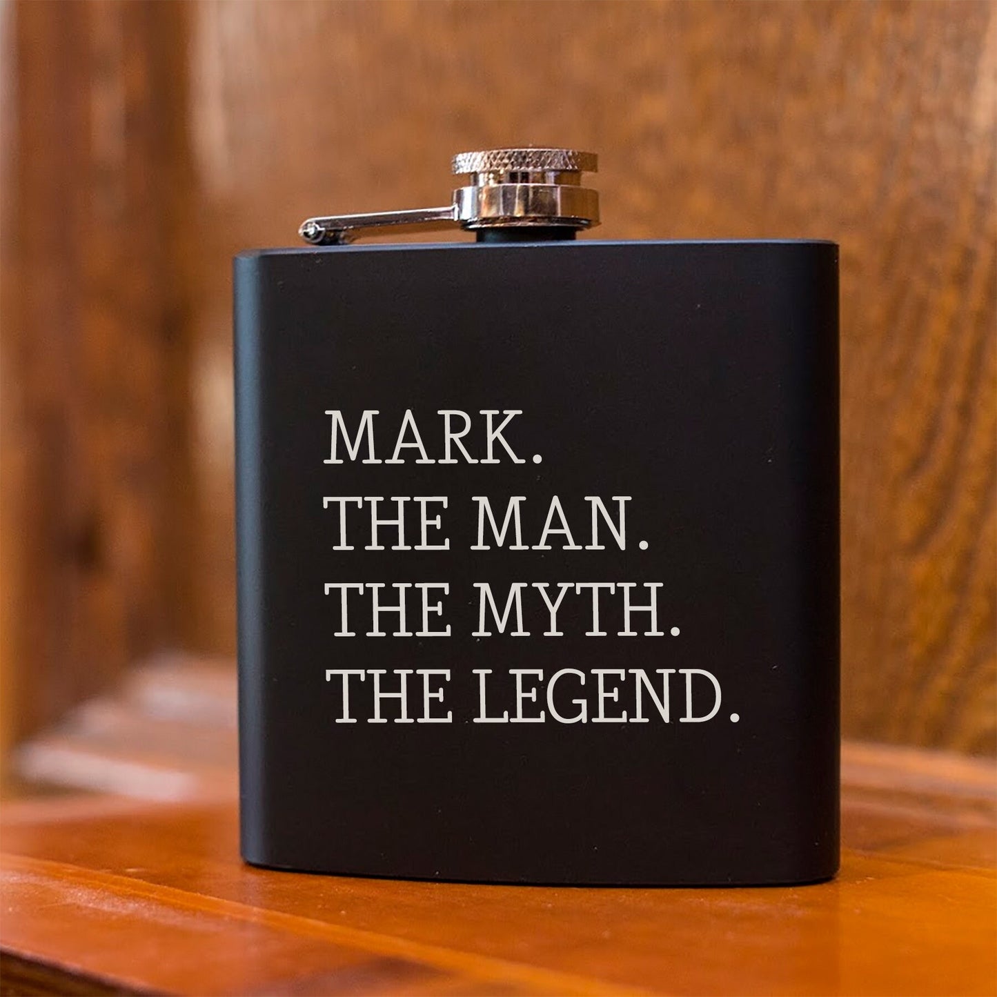 The Man, The Myth, The Legend Flask | Personalized Gifts for Him
