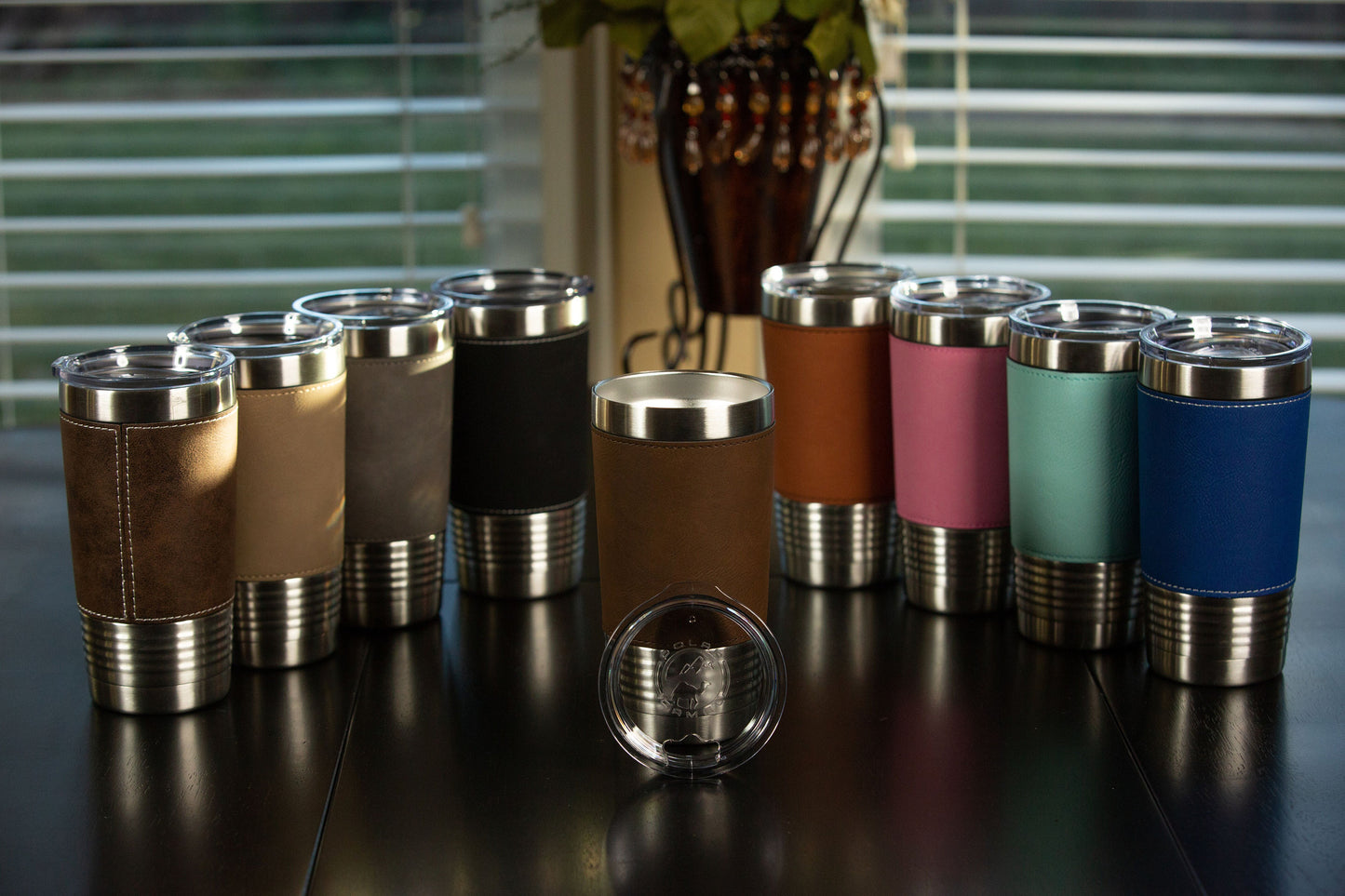 Mr. and Mrs. | Polar Camel Vegan Leather Travel Tumbler