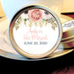 Personalized Peach Rose Floral Bat Mitzvah Favor Mint Tins