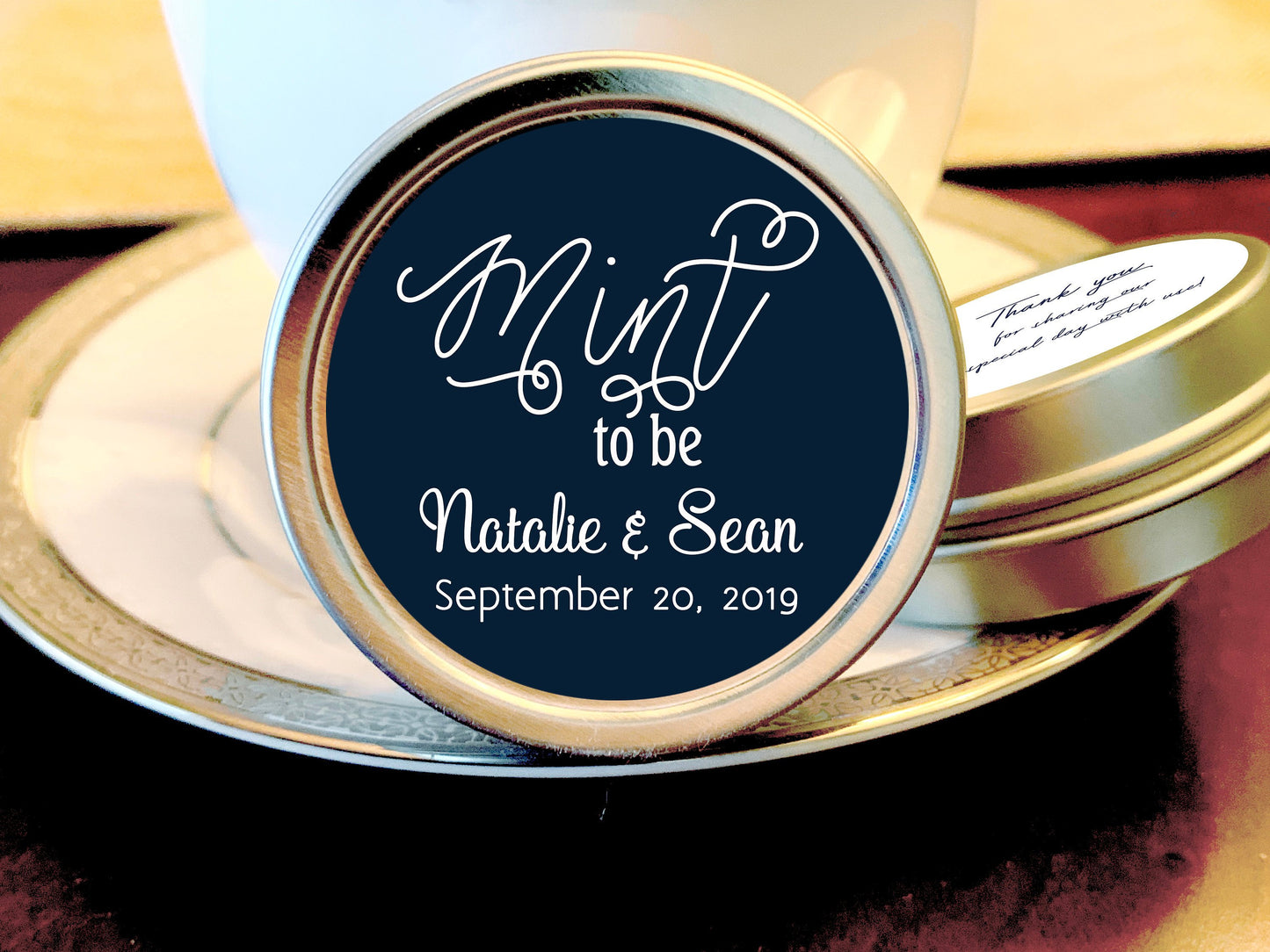 Mint to Be Lavanderia Wedding Favor Mint Tins