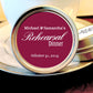 Personalized Solid Color Rehearsal Dinner Wedding Favor Mint Tins