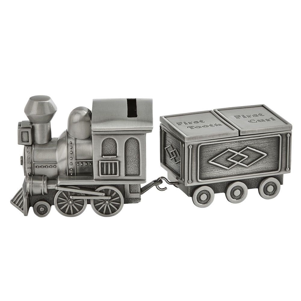 Keepsake First Tooth and Curl | Train and Caboose Bank | Coin Bank