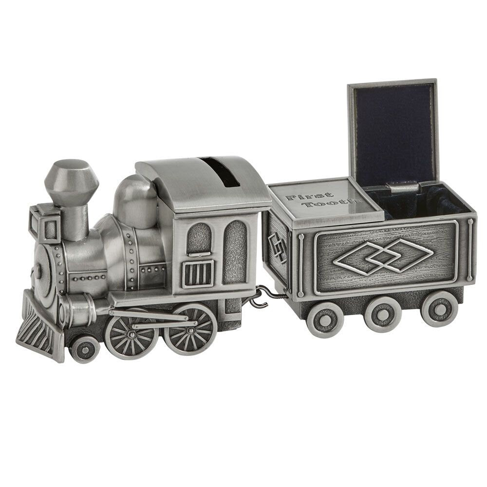 Keepsake First Tooth and Curl | Train and Caboose Bank | Coin Bank