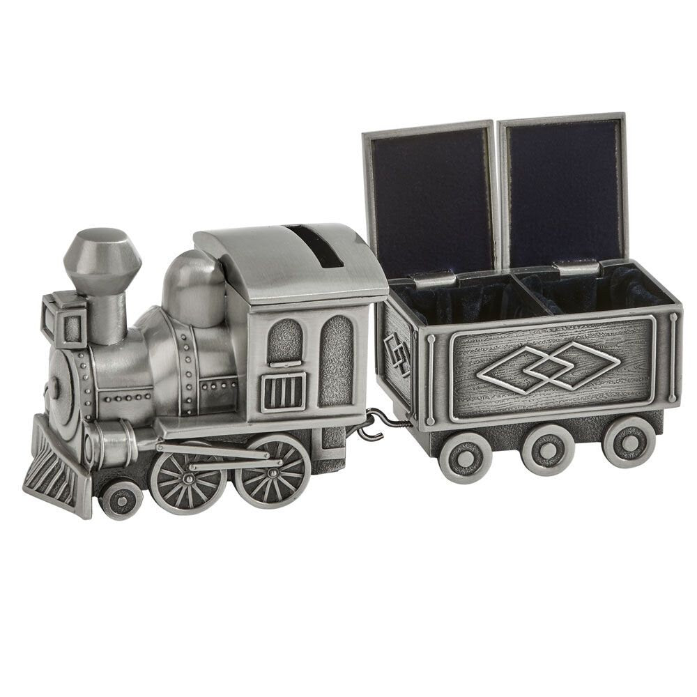 Keepsake First Tooth and Curl | Train and Caboose Bank | Coin Bank