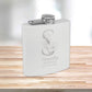 Custom Color Matte Flask | Floral Initial