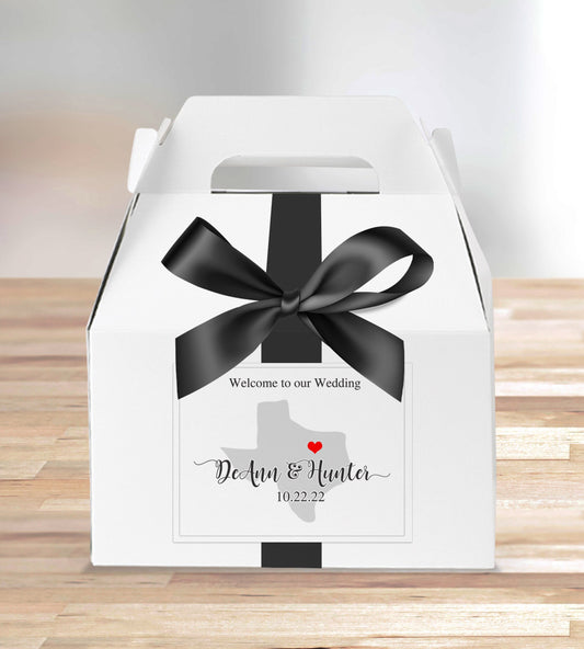 Welcome to Our State | Wedding Welcome Box Labels