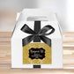 Personalized Hangover Kit | Gold Sparkle | Box Labels