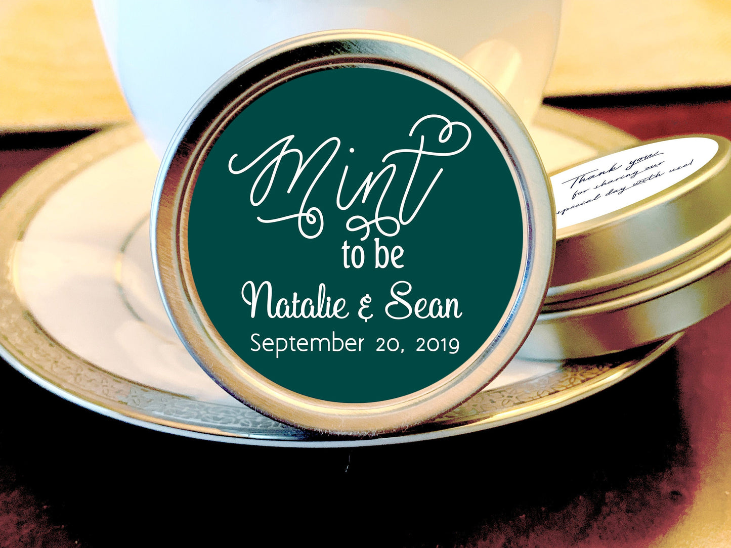 Mint to Be Lavanderia Wedding Favor Mint Tins