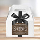 Personalized Rustic Heart and Antlers | Wedding Welcome Box Labels