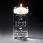 Beautifully Lived and Loved | In Loving Memory Floating Candle Memorial Vase