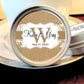 Personalized Burlap and Lace Wedding Favor Mint Tins