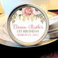 Peach Rose Floral Birthday Favor Mint Tins