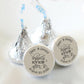 3/4" Personalized Wedding Kiss Stickers | Custom Color | Happily Ever After