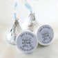 3/4" Personalized Wedding Kiss Stickers | Custom Color | Happily Ever After