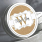 Personalized Burlap and Lace Wedding Favor Mint Tins