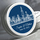 Solid Color Cityscape Wedding Favor Mint Tins