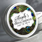 Personalized Peacock Feather Theme Wedding Favor Mint Tins