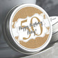 Personalized Milestone Burlap and Lace Birthday Favor Mint Tins